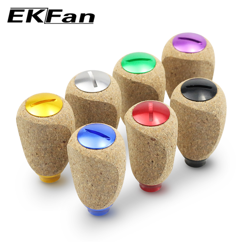 Reel Drag Knob - EKFan 1 szt. 42mm Korkowa Drewniana