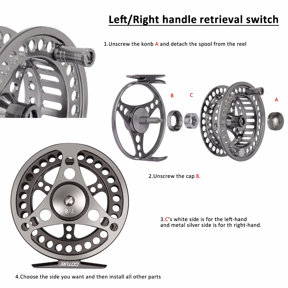 Kołowrotek muchowy Goture 3/4  – Ice Fishing Reel recenzja i cena